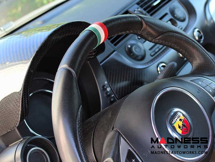 FIAT 500 Steering Wheel Centering Band Italian Flag Design